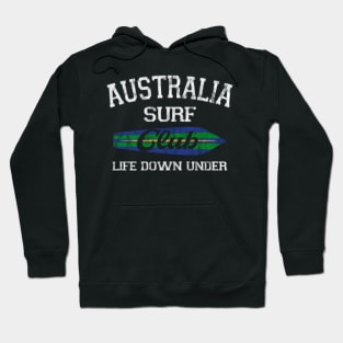 Australia Surf Club Vintage Retro Surfing Beach Hoodie